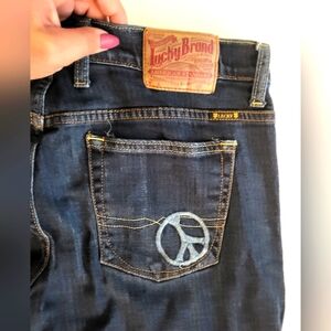 Lucky peace sign jeans